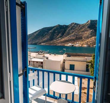 Balcony with sea views