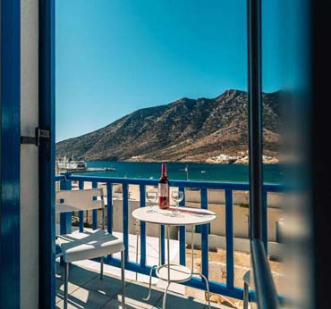 Balcon avec vue sur la mer